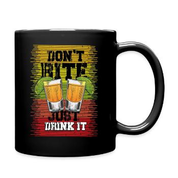 Funny beer shirt beer lover beer drinker - Full Colour Mug - black - Right
