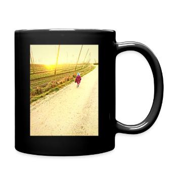 Le bonheur des enfants - Mug uni - noir - Droite