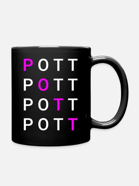 POTT - Tasse einfarbig - Schwarz