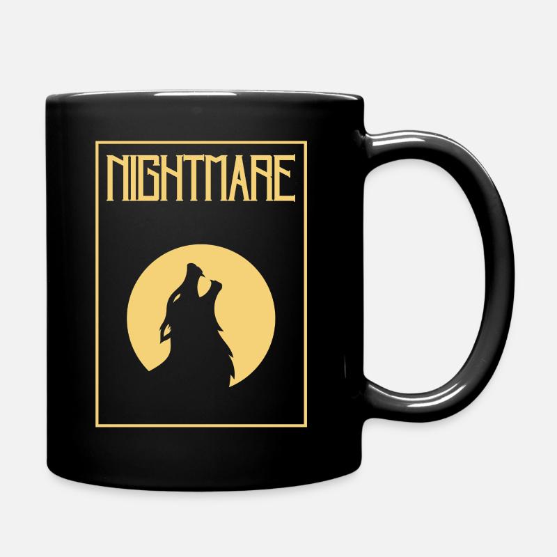 Albtraum Gefahr Angst Horror - Tasse einfarbig - Schwarz