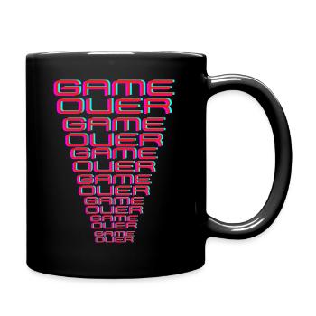 Gamer Motiv Game Over Online Gaming PVP - Full Colour Mug - black - Right