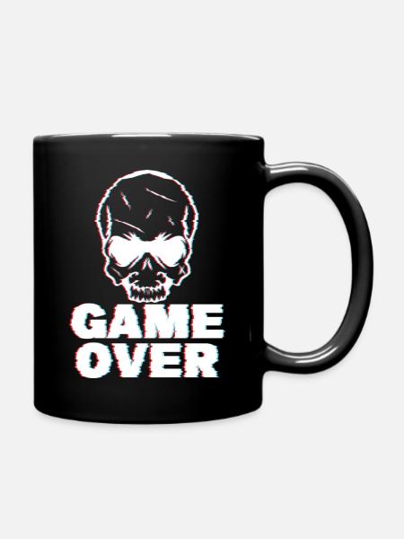 Game Over Glitch - Tasse einfarbig - Schwarz