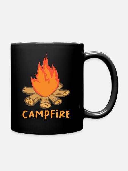 Campfire - Tasse einfarbig - Schwarz
