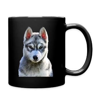pomsky - Full Colour Mug - black - Right
