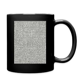 Conception du labyrinthe 1 - Mug uni - noir - Droite