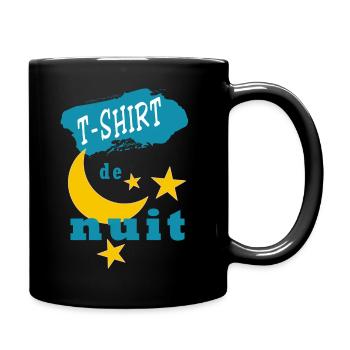 T-shirt de nuit - Mug uni - noir - Droite