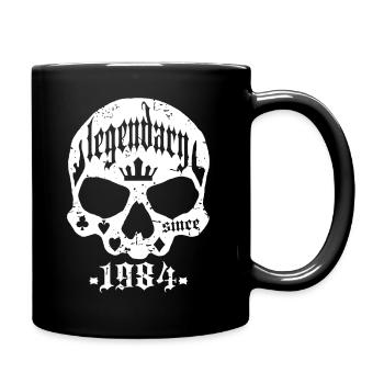 Legendär seit 1984 - Tasse einfarbig - Schwarz - Rechts