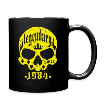 Legendär seit 1984 - Tasse einfarbig - Schwarz - Rechts