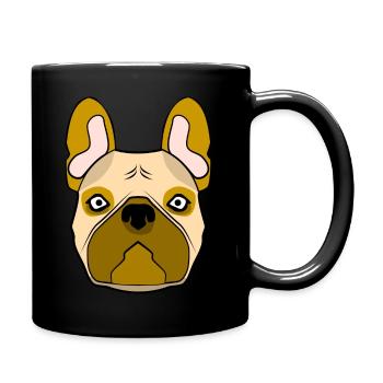 Français Bouledogue - Mug uni - noir - Droite