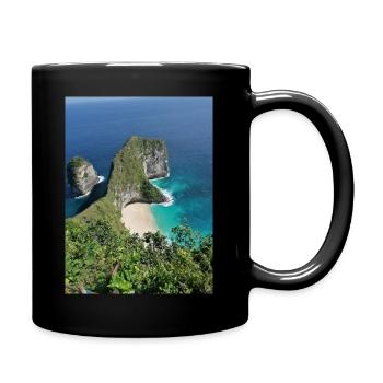 Nusa Penida - Tasse einfarbig - Schwarz - Rechts