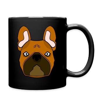 Français Bouledogue - Mug uni - noir - Droite