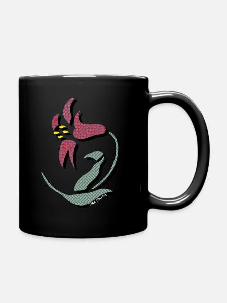i like flowers - Mug uni - noir