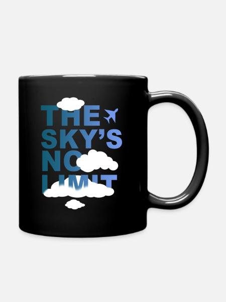 The Sky s No Limit Shirt - Mug uni - noir