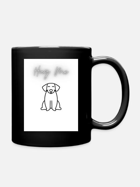 Hug Me - Tasse einfarbig - Schwarz