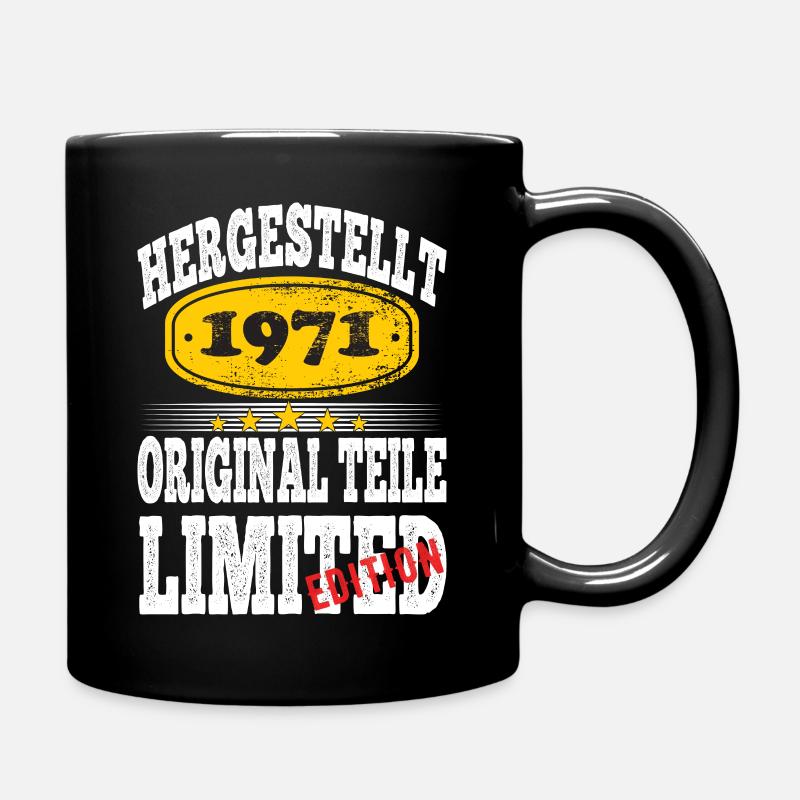 Hergestellt 1971 - Tasse einfarbig - Schwarz