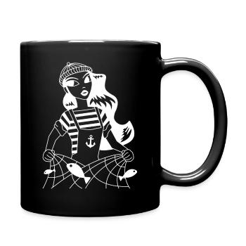 sailor the mother - Full Colour Mug - black - Right