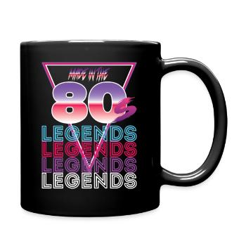 80s - Tasse einfarbig - Schwarz - Rechts