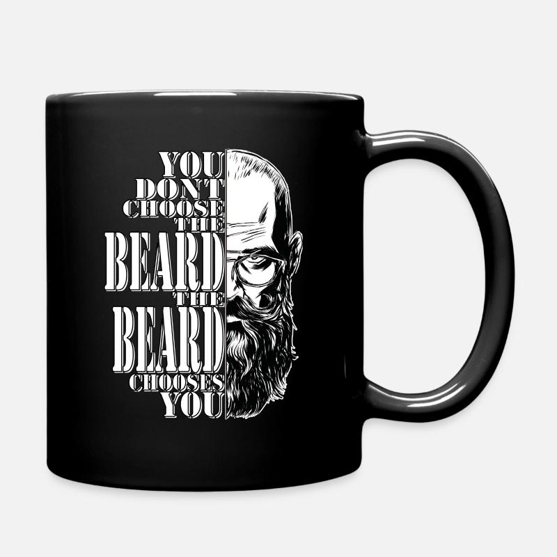 Beard gift idea for men with 3 days beard - Full Colour Mug - black