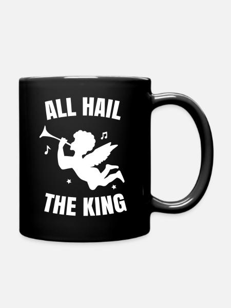 All hail the king - Full Colour Mug - black