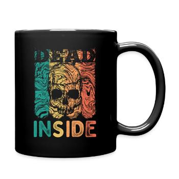 Vintage Dead Inside - Tasse einfarbig - Schwarz - Rechts