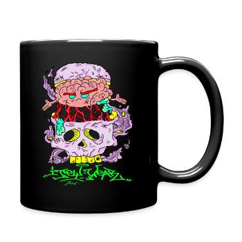 Brain Fully ICe - Full Colour Mug - black - Right