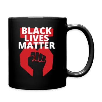 La vie des Noirs compte - blm - Mug uni - noir - Droite