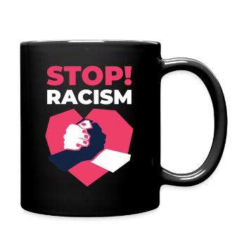 Stop racism - stop racism - Full Colour Mug - black - Right