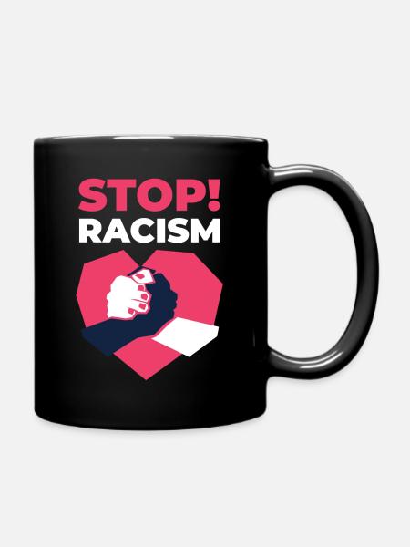 Stop au racisme - stop au racisme - Mug uni - noir