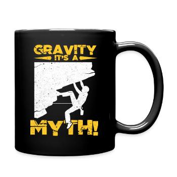 Rock Climbing – Extreme Sports Mountaineer Climber - Tasse einfarbig - Schwarz - Rechts