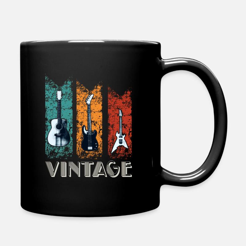 Vintage guitar - Mug uni - noir