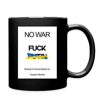 Make Love Not War F-Putin - Full Colour Mug - black - Right