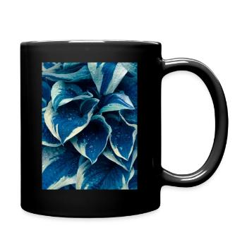 variegated in blue - Full Colour Mug - black - Right