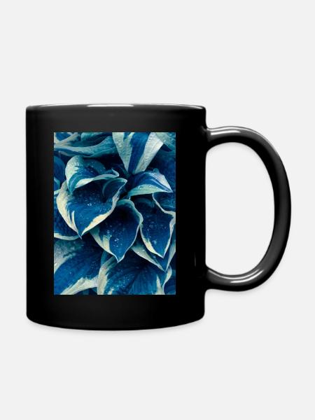 panaché en bleu - Mug uni - noir