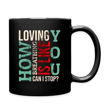 Loving you - Full Colour Mug - black - Right