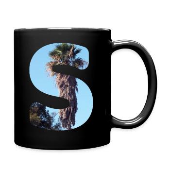 Summer Letter S Lettering Summer Holidays Sun - Full Colour Mug - black - Right