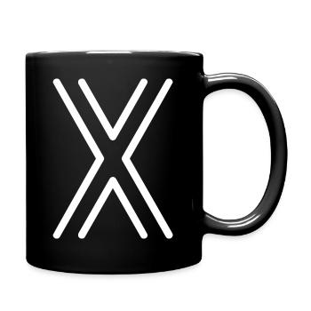 NEON X White - Tasse einfarbig - Schwarz - Rechts