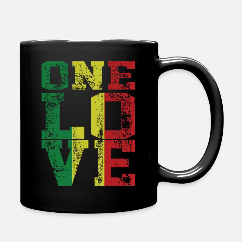 One Love eine liebe - Tasse einfarbig - Schwarz