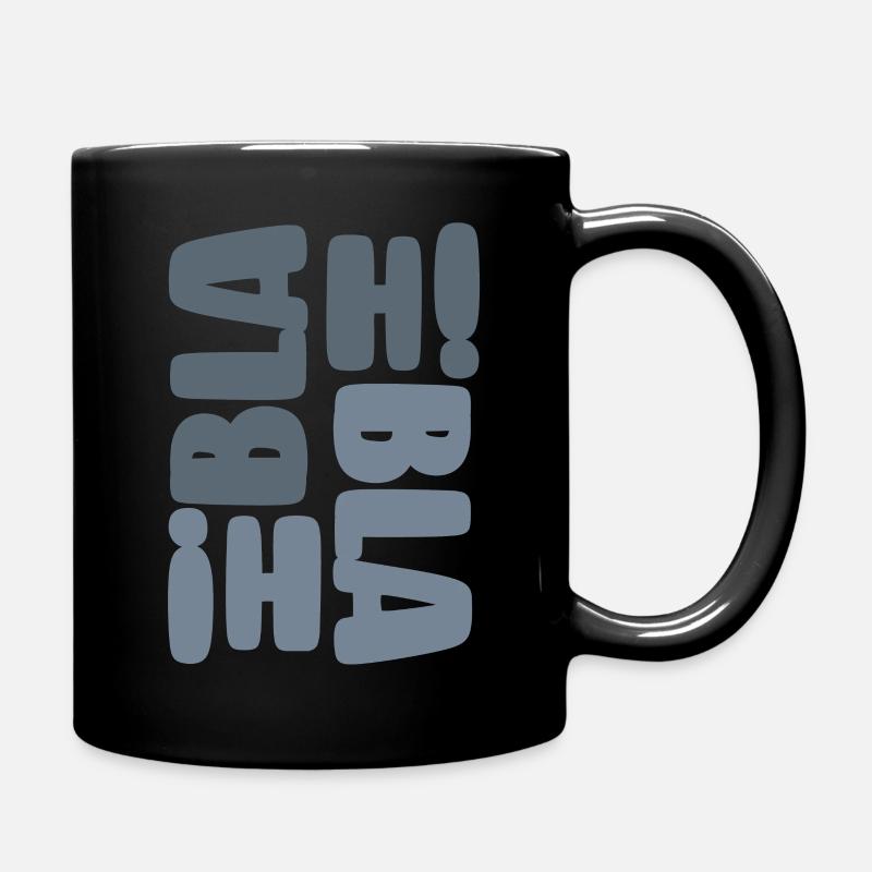 Blah bLAH BLEU - Mug uni - noir