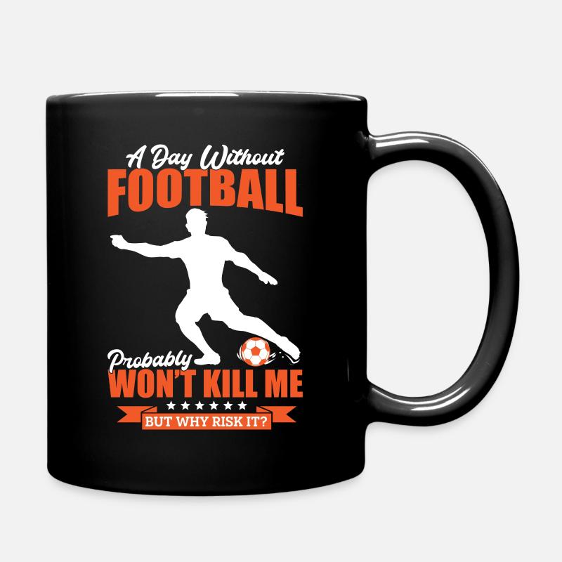 A day without Football - Full Colour Mug - black
