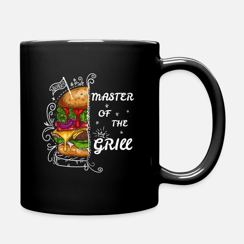 Burger Grill Master BBQ Grillmeister - Tasse einfarbig - Schwarz