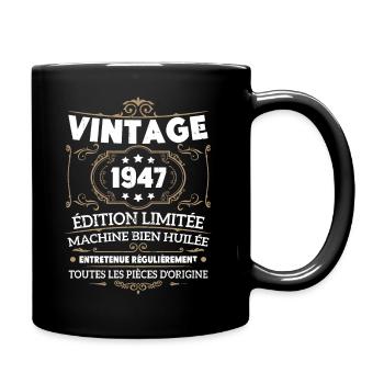 Cadeau D'anniversaire Vintage 1947 Édition Limitée - Mug uni - noir - Droite