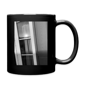 Sonnenuntergang - Tasse einfarbig - Schwarz - Rechts