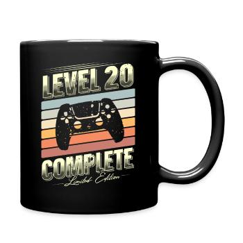 20. Geburtstag Level 20 Complete Limited Edition - Tasse einfarbig - Schwarz - Rechts