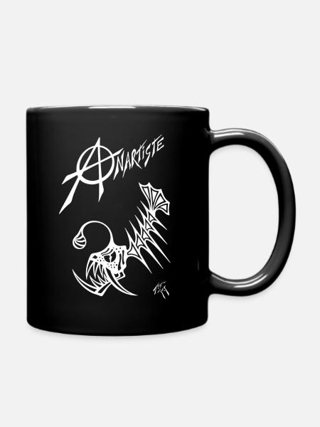 "anartiste" blanc - Mug uni - noir