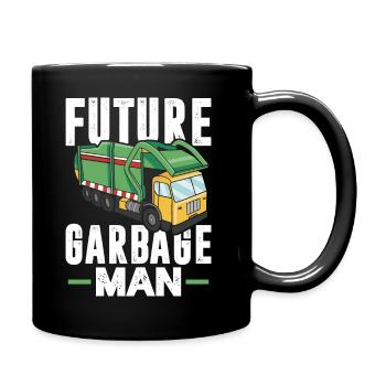 Recycling Garbage Truck – Recycling Management - Tasse einfarbig - Schwarz - Rechts