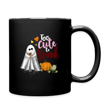 Trop mignon pour effrayer le fantôme blanc - Mug uni - noir - Droite