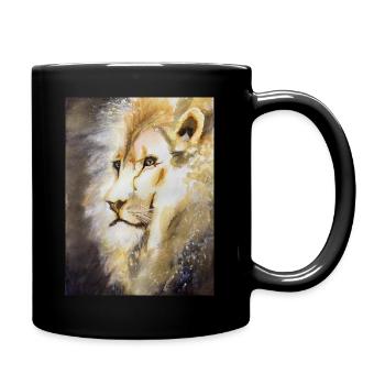 Der Loewe Von Yudah - Tasse einfarbig - Schwarz - Rechts