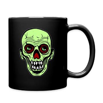 Halloween Zombie Head - Full Colour Mug - black - Right