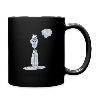 oh no! - Tasse einfarbig - Schwarz - Rechts