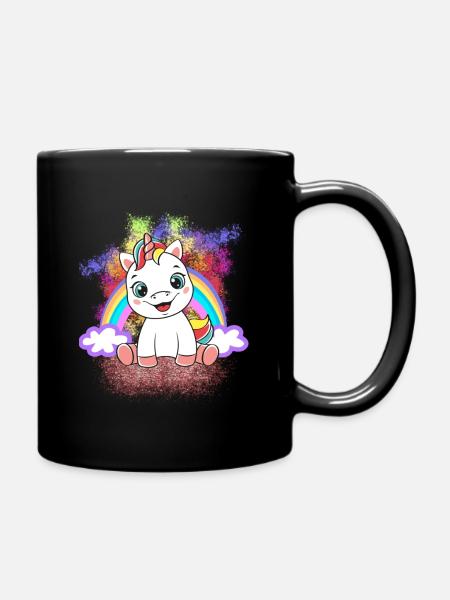 Unicorn Baby - Full Colour Mug - black